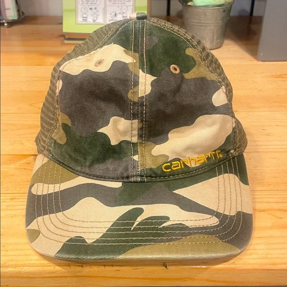 Carhartt Camouflage Cap with Logo - Picture 1 of 3